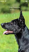 1 Schermata Black German Shepherd Dog Phone Lock Password