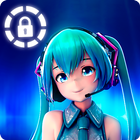 Famous Virtual Singer Hatsune Miku Screen Security simgesi