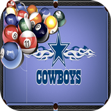 Billiards Dallas Cowboys theme Zeichen