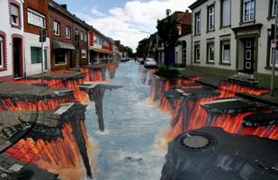 3D Graffiti Street Affiche