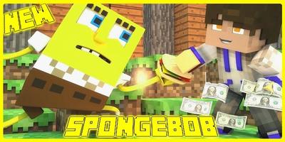 MOD Spongebob FOR Minecraft pe Affiche