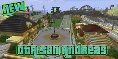 Map GTA San Andreas For McPE Affiche