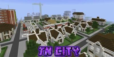 Map TN City for Minecraft PE Affiche