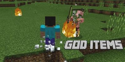 Mod God Items Redstone for MCPE Affiche