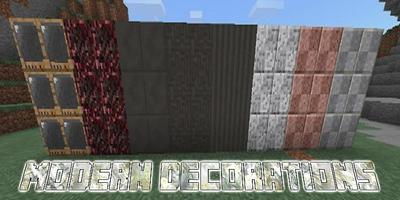 Modern Decorations Mod for McPE Affiche