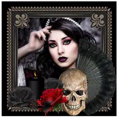 Dark Scary Photo Frames - Gothic Black Design APK download