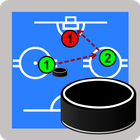 Ice hockey coaching tactic board アイコン