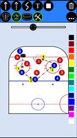 Ice hockey coaching tactic board ポスター