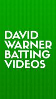 David Warner Batting Videos Affiche