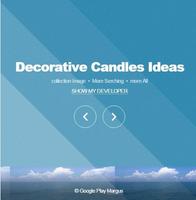 Decorative Candles Ideas โปสเตอร์