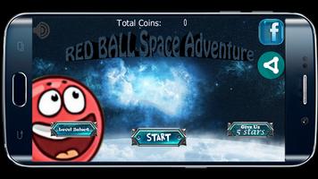 Red Ball Space Abenteuer Plakat