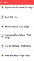 Arijit Singh Songs MP3 capture d'écran 1