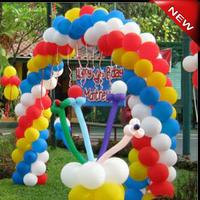 Balloon decorating ideas for parties Affiche