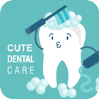 Cute Dental family care Wallpaper icône