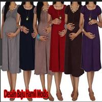 Fashionable Pregnant Design poster