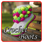 Desain Crochet Boots icône