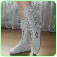 Desain Crochet Boots ポスター