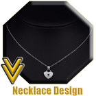 Diseña un collar de oro icono