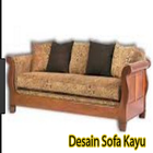 Design de sofá de madeira ícone