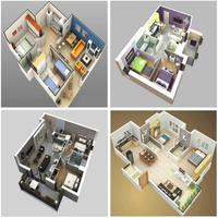 برنامه‌نما 3D Minimalist House Plan عکس از صفحه