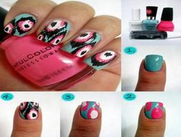 desain nail art passo a passo Cartaz