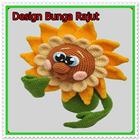 Design Bunga Rajut ikon