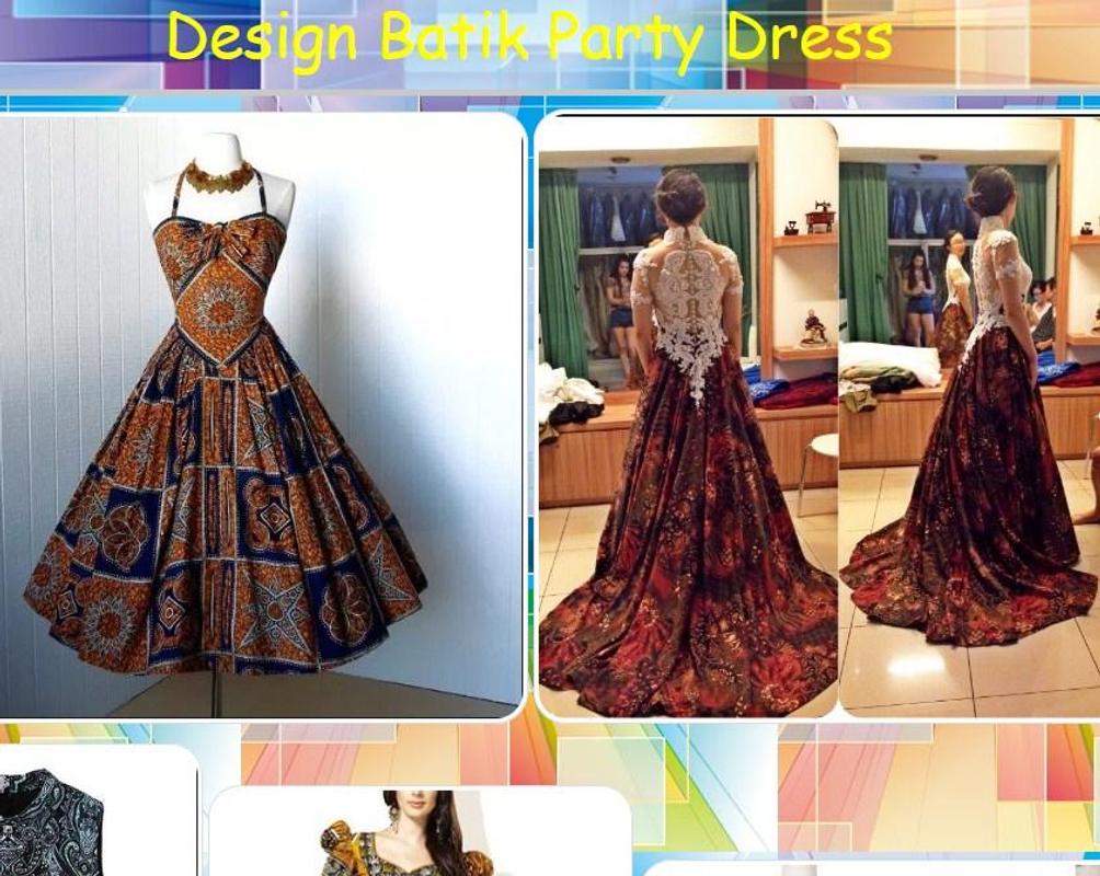 Desain Gaun Batik Pesta For Android APK Download