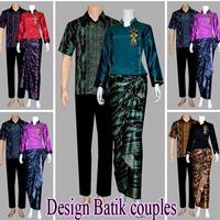 Design Batik couples Affiche