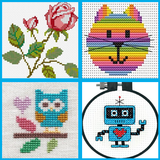 Design Cross Stitch Pattern icon