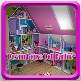 Maison de poupée de conception Barbie icône