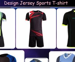 Design Jersey Sports T-shirt Affiche