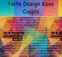 Design Kaos Couple capture d'écran 3
