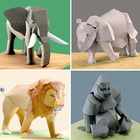Design Paper Animals icône