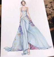 Design Sketch Party Dress اسکرین شاٹ 1