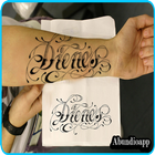 Design Tattoo Writing icône