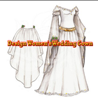 Design Women's Wedding Gown أيقونة