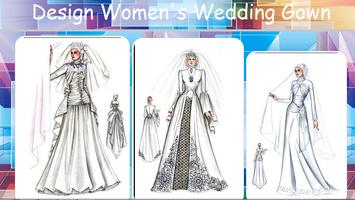 Design Women's Wedding Gown capture d'écran 1