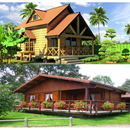 Design de casas de madeira APK
