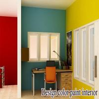 Design color paint interior-poster