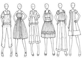 Designing Fashion With Fashion Flat Sketches captura de pantalla 2