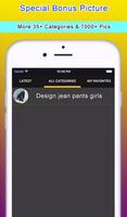 Design jean pants girls screenshot 1