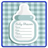 Baby Shower Invitation Card Design الملصق