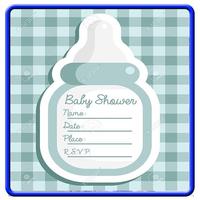 Baby Shower Invitation Card Design plakat