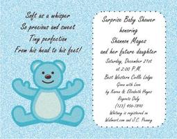Baby Shower Invitation Card Design اسکرین شاٹ 1