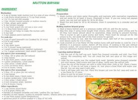 Mutton Biryani English Recipes poster