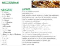 Mutton Biryani English Recipes screenshot 1
