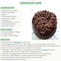 Chocolate Cake English Recipes captura de pantalla 3