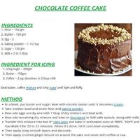 Chocolate Cake English Recipes Plakat