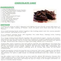 Chocolate Cake English Recipes Screenshot 1