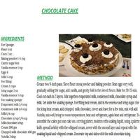 Chocolate Cake English Recipes captura de pantalla 2